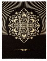 Obey Shepard FAIREY Lotus Diamond (Black & Gold), 2013 skils
